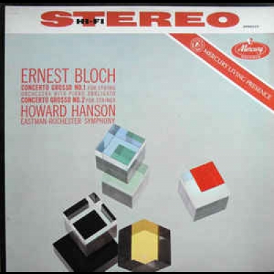 布洛赫：第一、二號大協奏曲  ( 180 克 LP )<br>韓森 指揮 伊斯曼-羅徹斯特管弦樂團<br>Bloch: Concerti Grossi Nos. 1 & 2<br>Eastman-Rochester Orchestra, Howard Hanson產品圖