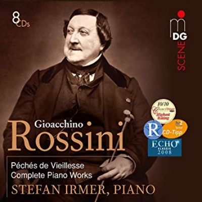 羅西尼：「老年原罪」鋼琴獨奏曲集  ( 8CD 套裝 )<br> Gioacchino Rossini： Complete Works for Solo Piano Peches de vieillesse (8CD) Stefan Irmer, Steinway Concert Grand<br> 鋼琴：史蒂芬．伊馬產品圖