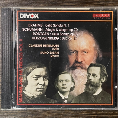【二手CD寄售】Brahms & His Friends Vol.II <br>C. Herrmann, violoncello /  S. Sasaki, piano