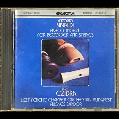 【二手CD寄售】Vivaldi : Recorder Concertos, Laszlo Czidra / Lfco產品圖