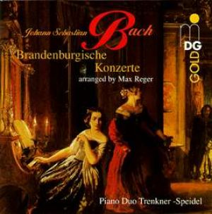 巴哈：布蘭登堡協奏曲（四手聯彈，2 CDs）<br>特萊恩克納 ─ 施派德爾鋼琴二重奏<br>Brandenburg Concertos by J. S. Bach<br>arr. for Pianoforte for 4 Hands by Max Reger<br>Piano Duo Trenkner-Speidel產品圖