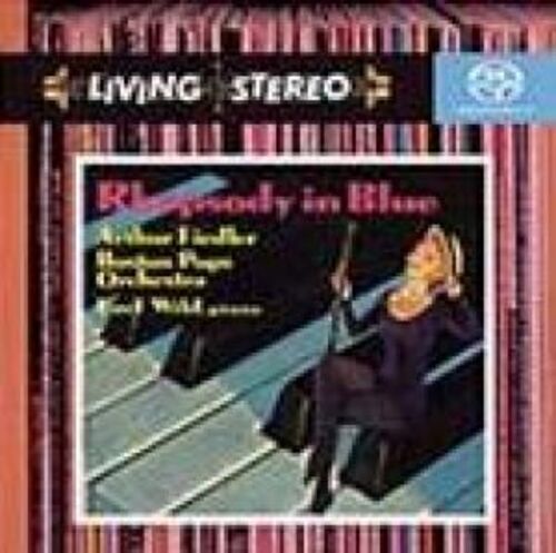 GERSHWIN： 藍色狂想曲、F大調鋼琴協奏曲etc.(雙層SACD)<br>費德勒 指揮 波士頓大眾管弦樂團 / 懷爾德, 鋼琴<br>George Gershwin / Rhapsody in Blue<br>Arthur Fiedler conducting Boston Pops Orchestra / Earl Wild, piano產品圖