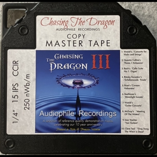 「追龍之樂」精彩匯集 第三輯 ( 盤式母帶 ) Chasing The Dragon Audiophile Recordings III Master Quality Reel To Reel Tape