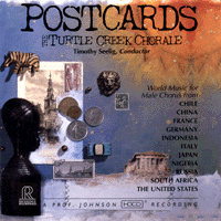 龜溪合唱團 ( CD )<br>明信片－14首各國民謠合唱曲<br>POSTCARDS /  The Turtle Creek Chorale<br>RR61